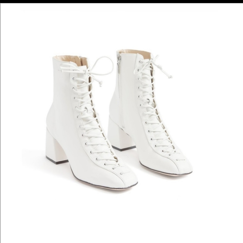 WHITE SCHUTZ KIKA BOOTIE